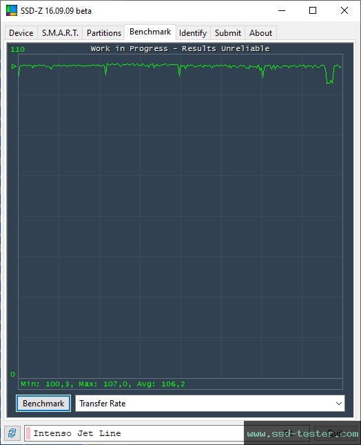 SSD-Z TEST: Intenso Jet Line 256GB