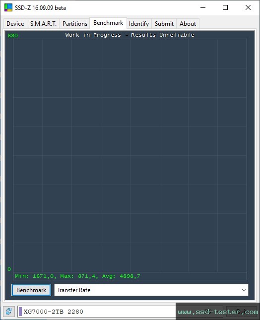 SSD-Z TEST: KingSpec XG7000 2TB