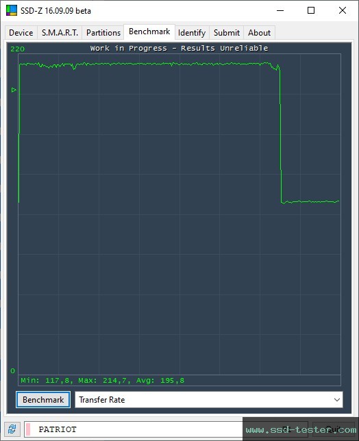 SSD-Z TEST: Patriot Xporter Core 64GB