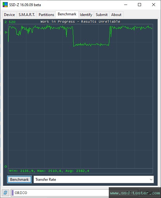 SSD-Z TEST: ORICO J-10 1TB
