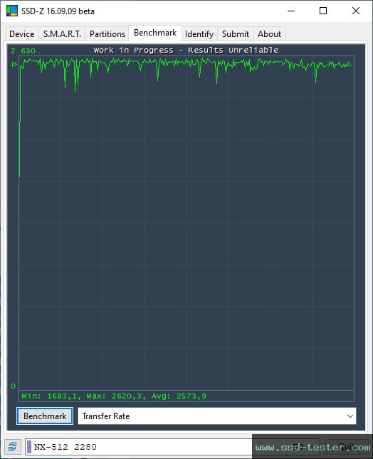 SSD-Z TEST: KingSpec NX 512GB